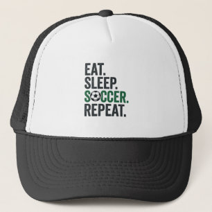 Casquette Manger Dormir Football Répéter Design T-Shirt Vint