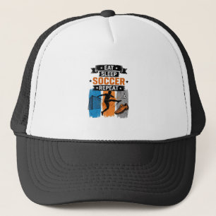 Casquette Manger Dormir Football Répéter Vintage Maillot de