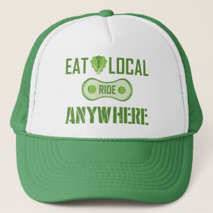 Casquette Manger Localement, Parcourir N'Importe Où