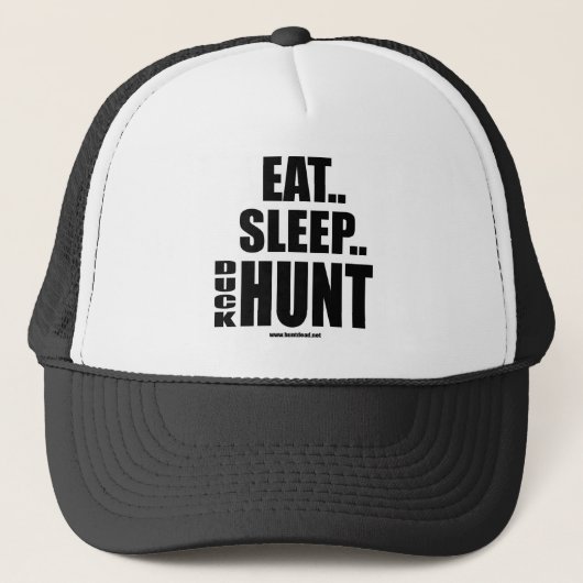 Casquette Mangez, dormez… chasse à canard (Devant)