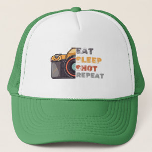 Casquette Mangez la prise de sommeil répéter vintage