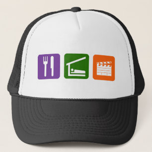 Casquette Mangez la production cinématographique de sommeil