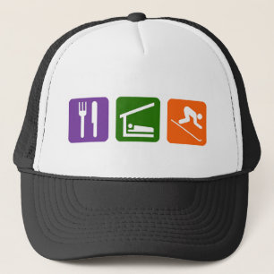 Casquette Mangez le ski de sommeil