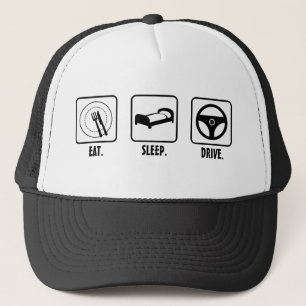 Casquette Mangez. Sommeil. Commande