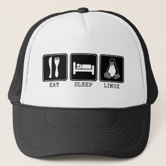 Casquette Mangez. Sommeil. Linux.