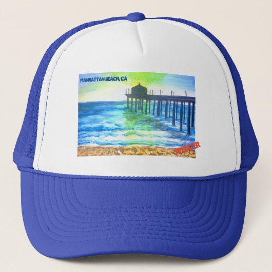 Casquette Manhattan Beach, CA Trucker Hat (Devant)