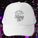 Casquette Man's Stag Do<br><div class="desc">Pour célébrer un Stag Do. Conçu pour quelqu'un qui a un "Stag Do"! Casquette masculin avec la date de la fête. Stag Do casquette. Ajoutez le nom de la personne dont il est la partie. Casquette de la fête du Stag Do Celebration.</div>