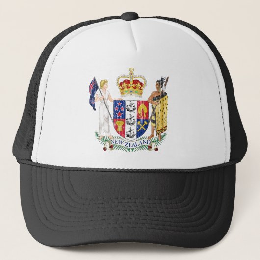 Casquette Manteau de la Nouvelle Zélande des bras (Devant)