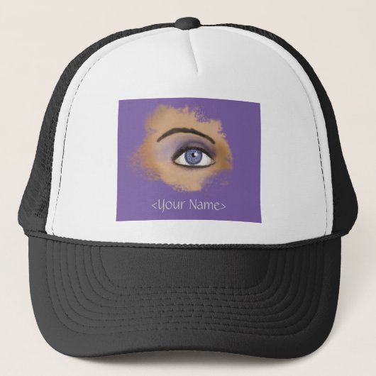 Casquette Maquillage oculaire pourpre (Devant)