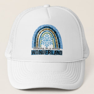 Casquette Marcher dans une Wonderland d'hiver   Blue Rainbow