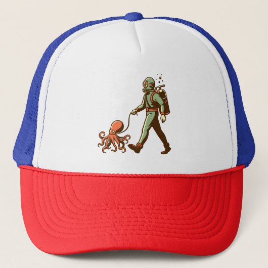 Casquette Marcher la pieuvre (Devant)