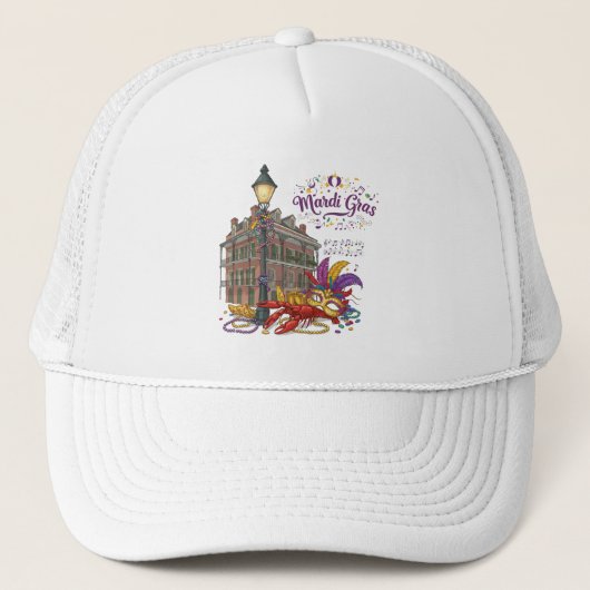 Casquette Mardi Gras (Devant)