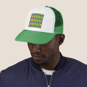 Casquette Mardi Gras Arlequin Fleur De Lis (En situation)