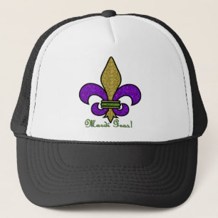 Casquette Mardi Gras Coloré Fleur De Lis