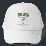 Casquette Margaritas Et Mariage Bachelorette Personnalisée<br><div class="desc">Ajoutez un flair unique à votre fête de bachelorette avec le Chapeau de Bachelorette Personnalisé Margaritas And Matrimony - une faveur inoubliable qui combine le plaisir vibrant des margaritas avec l'élégance du mariage. Parfaitement conçus pour les demoiselles d'honneur et les cadeaux de mariée, ces chapeaux de camionnette personnalisés offrent un...</div>