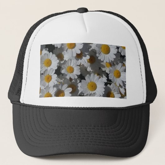 Casquette Marguerite blanche (Devant)