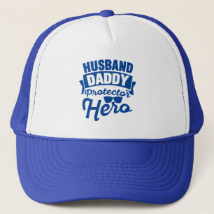 Casquette Mari.Papa. Protecteur. Héros.