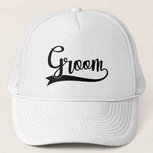 Casquette Mariage décoration murale avec le mot Groom