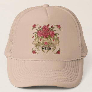 casquette mariage rose