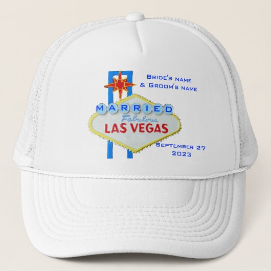 Casquette Marié à Las Vegas (Devant)