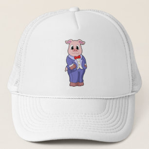 Casquette Marié cochon en costume