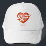 Casquette Mariée Et Équipe Mariée Bachelorette Retro Cœur<br><div class="desc">Mariée Et Équipe Mariette Bachelorette Retro Cœur Casquette Camionneur Cappy
Vintage Bride To Be Demoiselle D'Honneur BrideTribe</div>