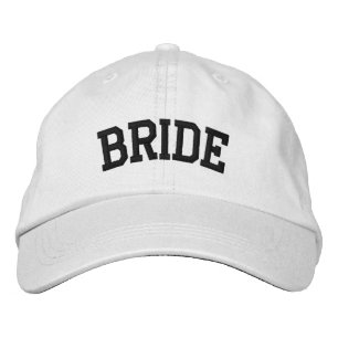 Casquette mariée noir broderie Casquette de bachel