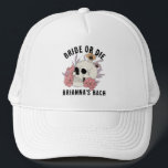 Casquette Mariée ou mourir crâne noir fête de bachelorette f<br><div class="desc">Mariée ou mort crâne noir la fête de la bachelorette favorise casquette personnalisé,  mariées cadeaux fête de mariée faveurs,  sombre moody gothic bachelorette parti thème faveurs fournitures de fête</div>