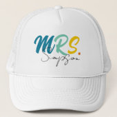 Casquette Mariée personnalisée Mme Mariage (Devant)