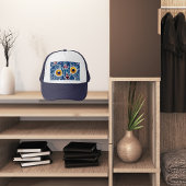 Casquette Marine bleu chat unique