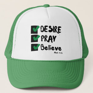 Casquette Mark 11:24 Bible Verse Spirituel Inspiré Par La Fo