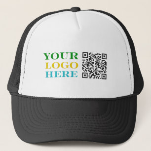 Casquette Marketing du logo de l'entreprise et du code QR