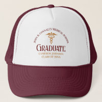Maroon Gold Médicale School Graduable sur mesure
