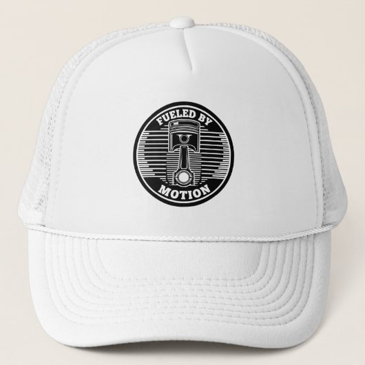 Casquette Marque circulaire de piston cinétique mécanique (Devant)