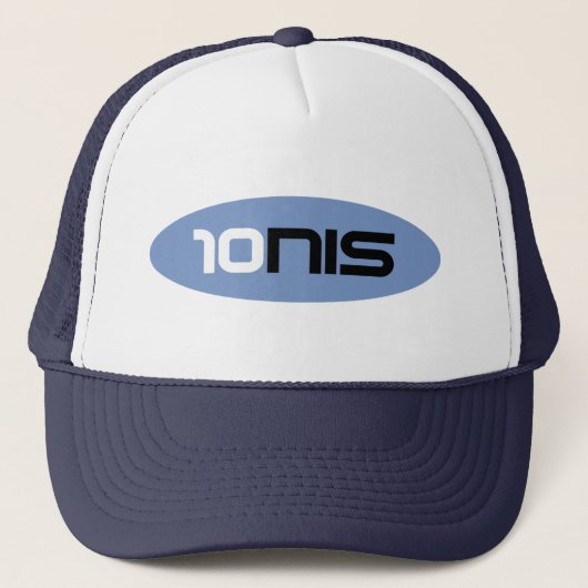 Casquette Marque de tennis bleu 10NIS (Devant)