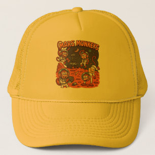 Casquette Mars Monkeys drôle animal