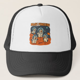 Casquette Mars Penguins drôle d'espace animal série!