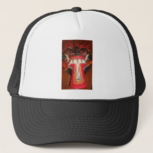 Casquette Masque d'Halloween pour langue bizarre (Devant)