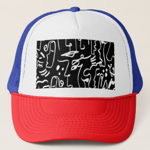 Casquette Masques de faces Abstraites : Motif géométrique