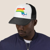 Casquette massachusetts pride. (En situation)