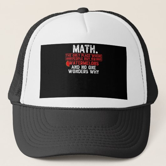 Casquette Math. Where People Buy 69 Watermelo (Devant)