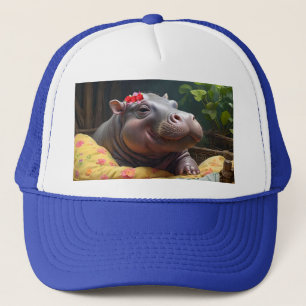 Casquette "Matinage des lunettes : Baby Hippo se réveille da
