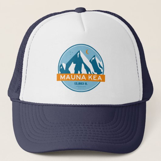 Casquette Mauna Kea Hawaii Étoiles Lune (Devant)
