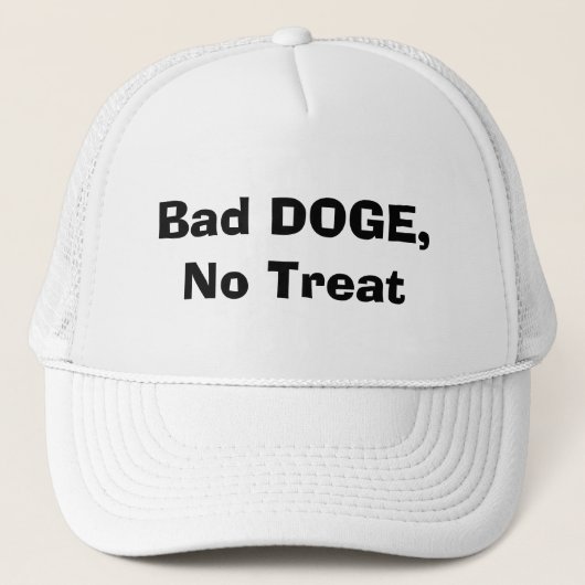 Casquette Mauvaise DOGE, pas de traitement (Devant)