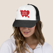 Casquette Me marie-t-on un coeur cupide rouge proposition pe (En situation)