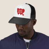Casquette Me marie-t-on un coeur cupide rouge proposition pe (En situation)