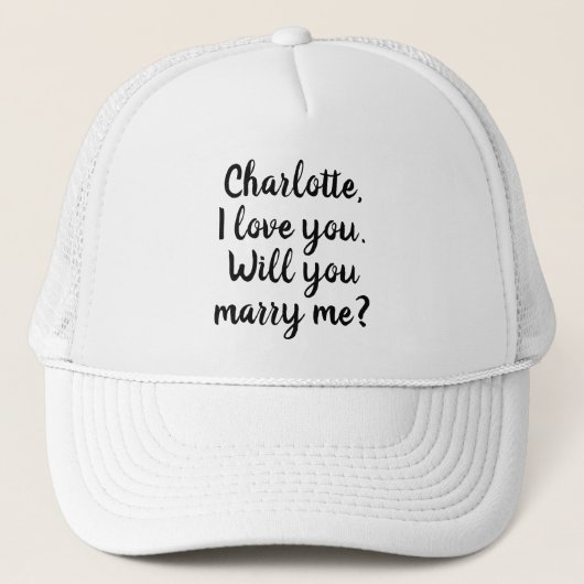 Casquette Me marie-t-on une proposition de mariage texte per (Devant)