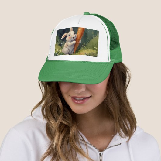 Casquette Meadow Bunny Dreams : Chapeau de camion lunaire (En situation)