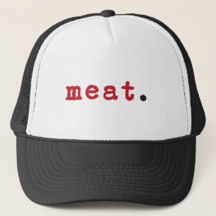 Casquette meat. - red text hat