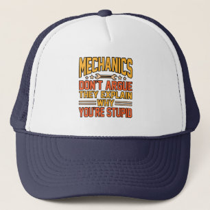 Casquette Mechanics Don't Argue Car Auto Mechanic Work Lover